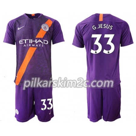 Koszulka Manchester City G.Jesus 33 Dziecięca Trzeciej 2018-2019 - Koszulki Piłkarskie